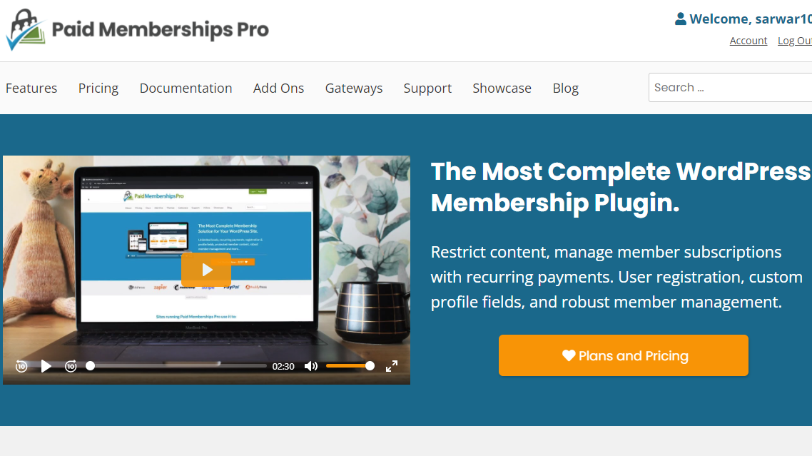Best membership plugins for WordPress by paid membership pro