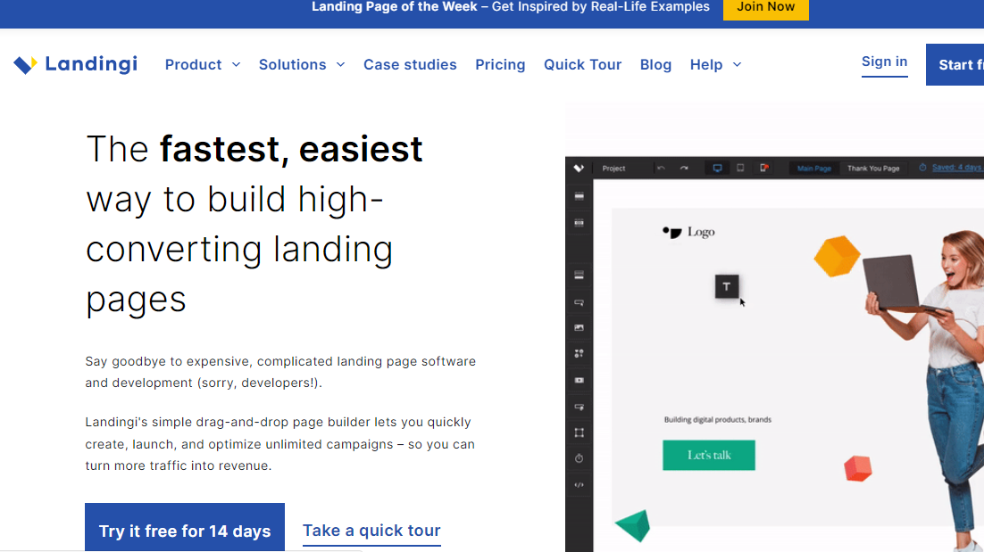  best Landing page builder landingi