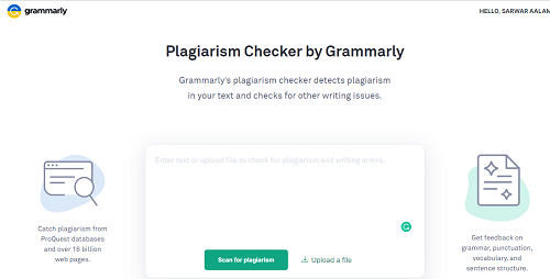 Best online plagiarism checker Grammarly