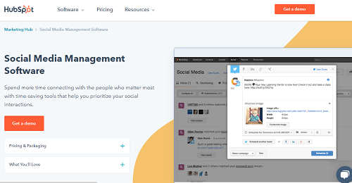Social media management HubSopt
