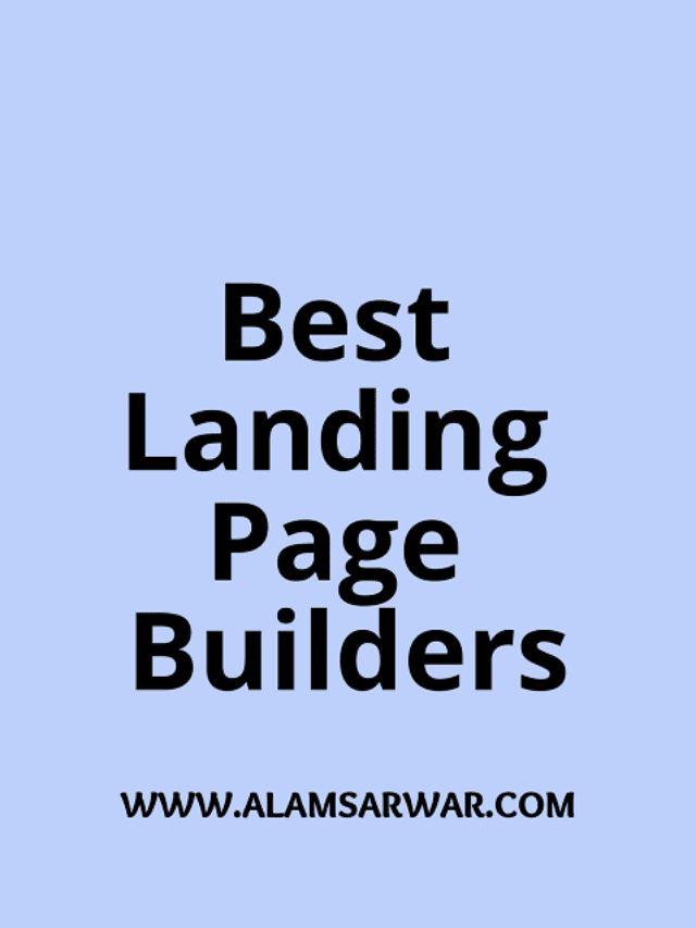 Best Landing page builders